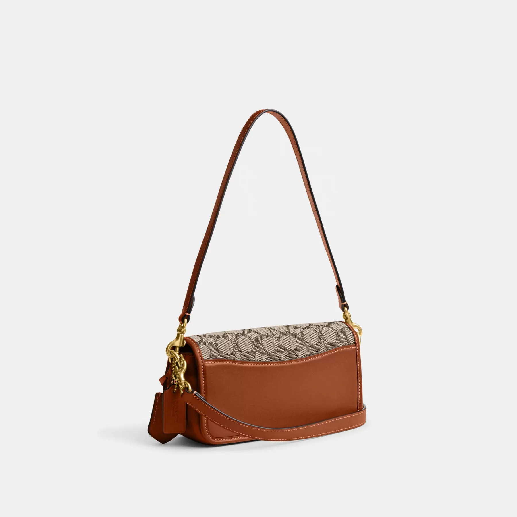 COACH Geantă Studio Baguette În Jacquard Textil Signature Amb. lustruit cacao COACH Geantă Studio Baguette În Jacquard Textil Signature Amb. lustruit cacao