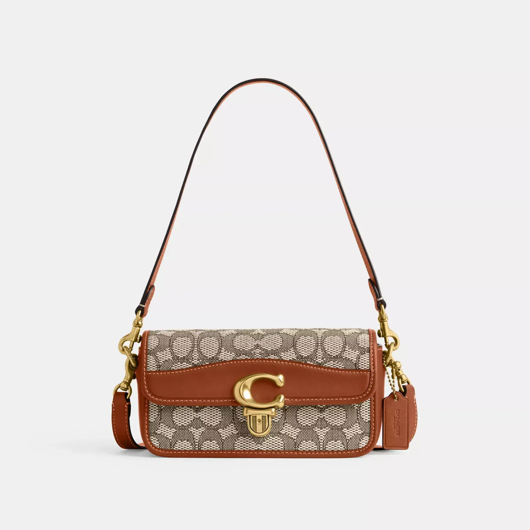 COACH Geantă Studio Baguette În Jacquard Textil Signature Amb. lustruit cacao COACH Geantă Studio Baguette În Jacquard Textil Signature Amb. lustruit cacao